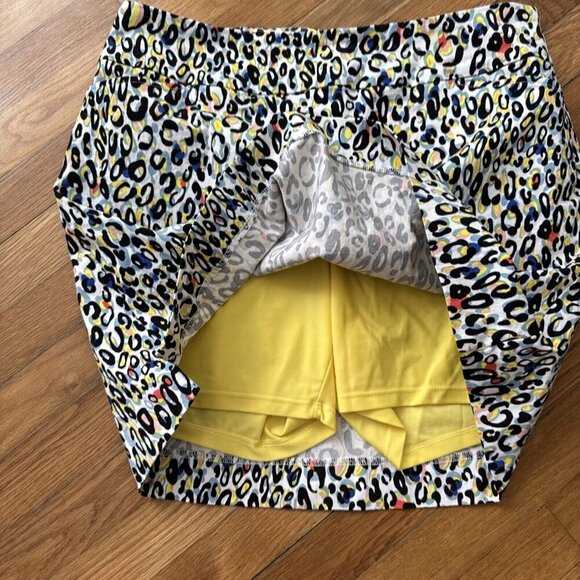 Swing Control Skirt Skort Multicolor Animal Print Pullover Golf Tennis Size 18 - Picture 3 of 8